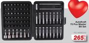 Auto Kraft 75 Pce Master Bit Set FED.AKM90443-Per Set