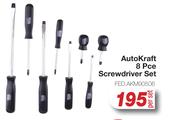 Auto Kraft 8 Pce Screwdriver Set FED.AKM90506-Per Set