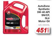 Autozone Synthetic 5W-40 API SN/CF Motor Oil AZC.5W405L-5L Each