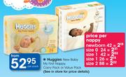 Huggies New Baby, My First Nappy Size 2-Per Nappy