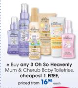 Oh So Heavenly Mum & Cherub Baby Toiletries-Each