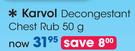 Karvol Decongestant Chest Rub-50g