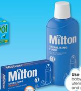Milton Sterilising Fluid 500ml Or 32 Tablets-Each