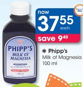 Phipp's Milk Of Magnesia-100ml