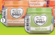 Clicks Made 4 Baby Puree Stage 1-4x80ml