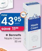 Bennetts Nipple Cream-50ml