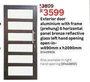 Exterior Door Aluminium With Frame-890mmX2090m