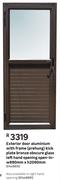 Exterior Door (Aluminium With Frame)-890mm x 2090mm