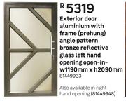 Exterior Door (Aluminium With Frame)-1190mm x 2090mm