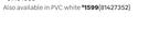 Window PVC White Top Hung PT129 1 Vent-W 1190mm X H 890mm