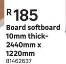 Board Softboard 10mm Thick-2440mm X 1220mm