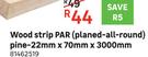 Wood Strip PAR Pine-22mm x 70mm x 3000mm