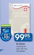 Clicks Coenzyme Q10 150mg-30 Tablets Per Pack