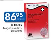 Clicks Magnesium Fizzy-20 Tablets Per Pack