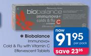 Biobalance Immunova+ Cold & Flu With Vitamin C Effervescent Tablets-Per Pack