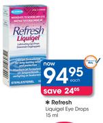 Refresh Liquigel Eye Drops-15ml Each