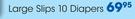 Clicks Large Slips 10 Diapers