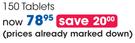 Natura Rescue Tablets-150's pack