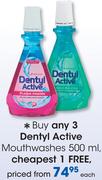 Dentyl Active Mouthwashes-500ml Each