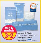 Clicks Cotton Wool Products-Per Pack