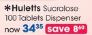 Huletts Sucralose 100 Tablets Dispenser-Per Pack