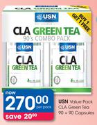 USN CLA Green Tea 90 + 90 Capsules-Per Pack