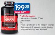 GNC Pro Performance L-Glutamine Powder 5000 Unflavoured-227g Each