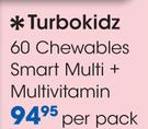 Turbokidz 60 Chewables Smart Multi + Multivitamin-Per Pack