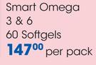 Turbokidz Smart Omega 3 & 6 60 Softgels-Per Pack