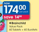 Brainchild Value Pack 60 Tablets + 60 Burstlets