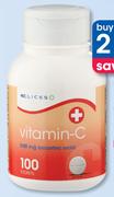 Clicks Vitamin-C Tablets-2 x 100's