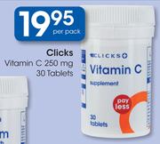 Clicks Vitamin C 250mg Tablets-30's
