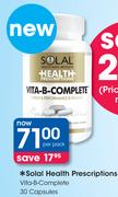 Solal Health Prescriptions Vita-B-Complete-30 Capsules
