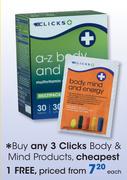 Clicks Body & Mind Products Each