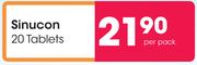 Sinucon 20 Tablets-Per Pack