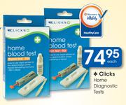 Clicks Home Diagnostic Tests Each