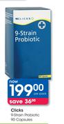 Clicks 9-Strain Probiotic-90 Capsules