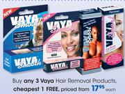 Vaya Hair Removal Products Each