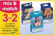 Contempo Condoms 3-Pack Each