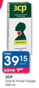 3CP Oral & Throat Gargle-200ml