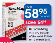 Slow-Mag 20 Fizzy Tablets-Per Pack