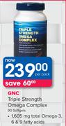 GNC Triple Strength Omega Complex 90 Softgels-Per Pack