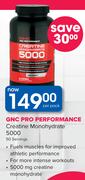 GNC Pro Performance Creatine Monohydrate 5000 50 Servings-Per Pack