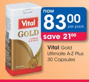 Vital Gold Ultimate A-Z Plus 30 Capsules-Per Pack