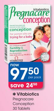 Special Vitabiotics Pregnacare Conception 30 Tablets Per Pack M Guzzle Co Za