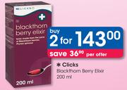 Clicks Blackthorn Berry Elixir-2 x 200ml