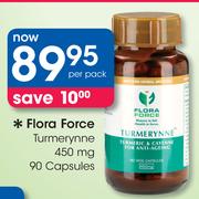 Flora Force Turmerynne 450 mg 90 Capsules-Per Pack