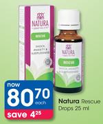 Natura Rescue Drops-25ml Each