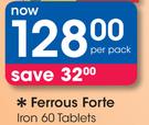Ferrous Forte Iron 60 Tablets-Per Pack