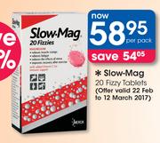 Slow Mag 20 Fizzy Tablets-Per Pack